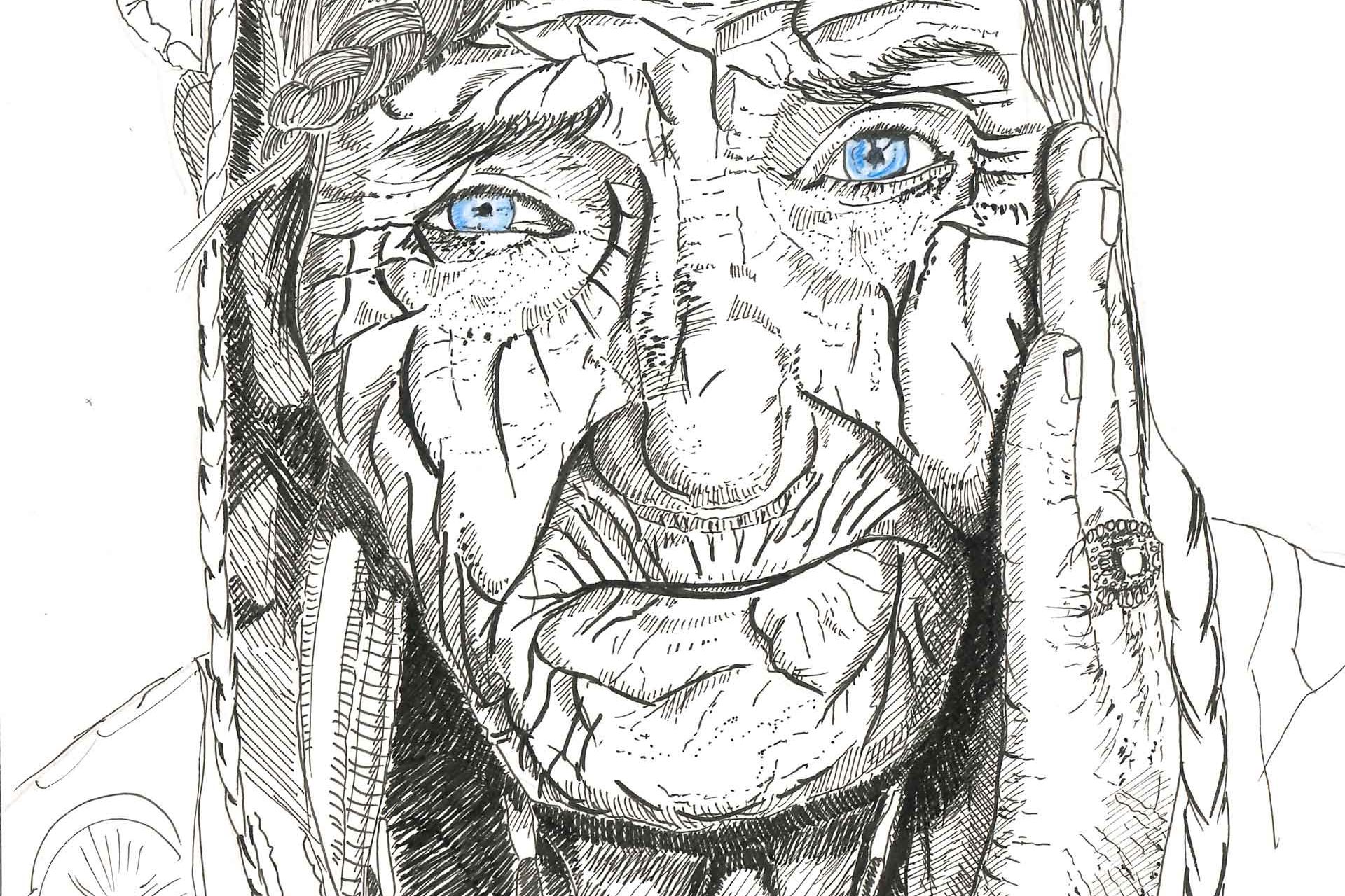 Dessin d'un portrait fait par DenyStal