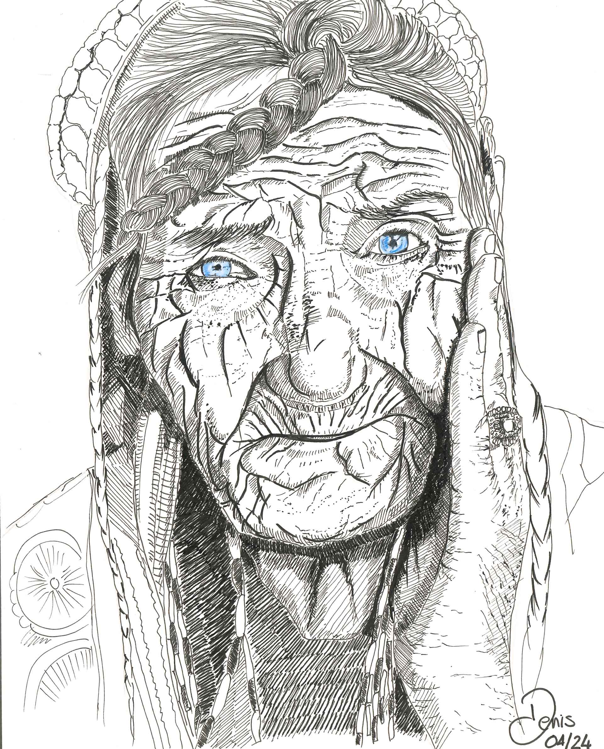 Dessin d'un portrait fait par DenyStal