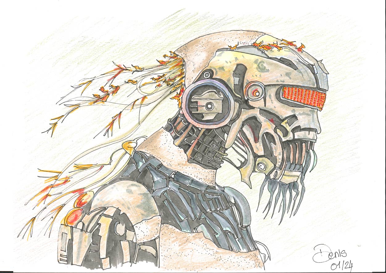 Dessin de science fiction fait par DenyStal